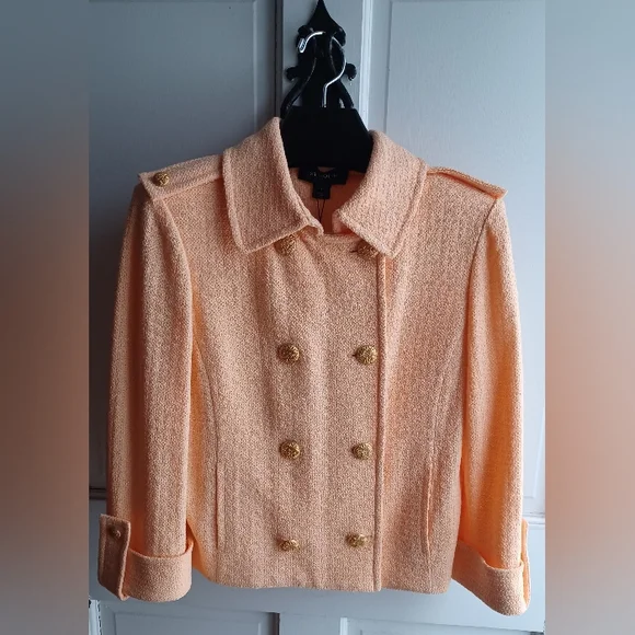 St John Peach Knit Jacket - Picture 2 of 7